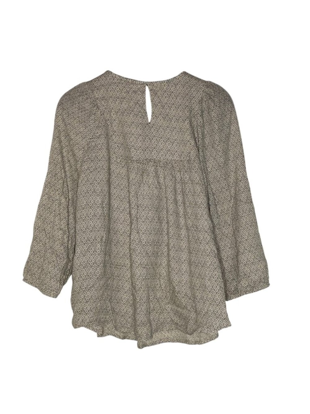 Lucky Brand Floral Embroidered Boho Peasant Top Sz XL Country Cottage - Picture 2 of 5